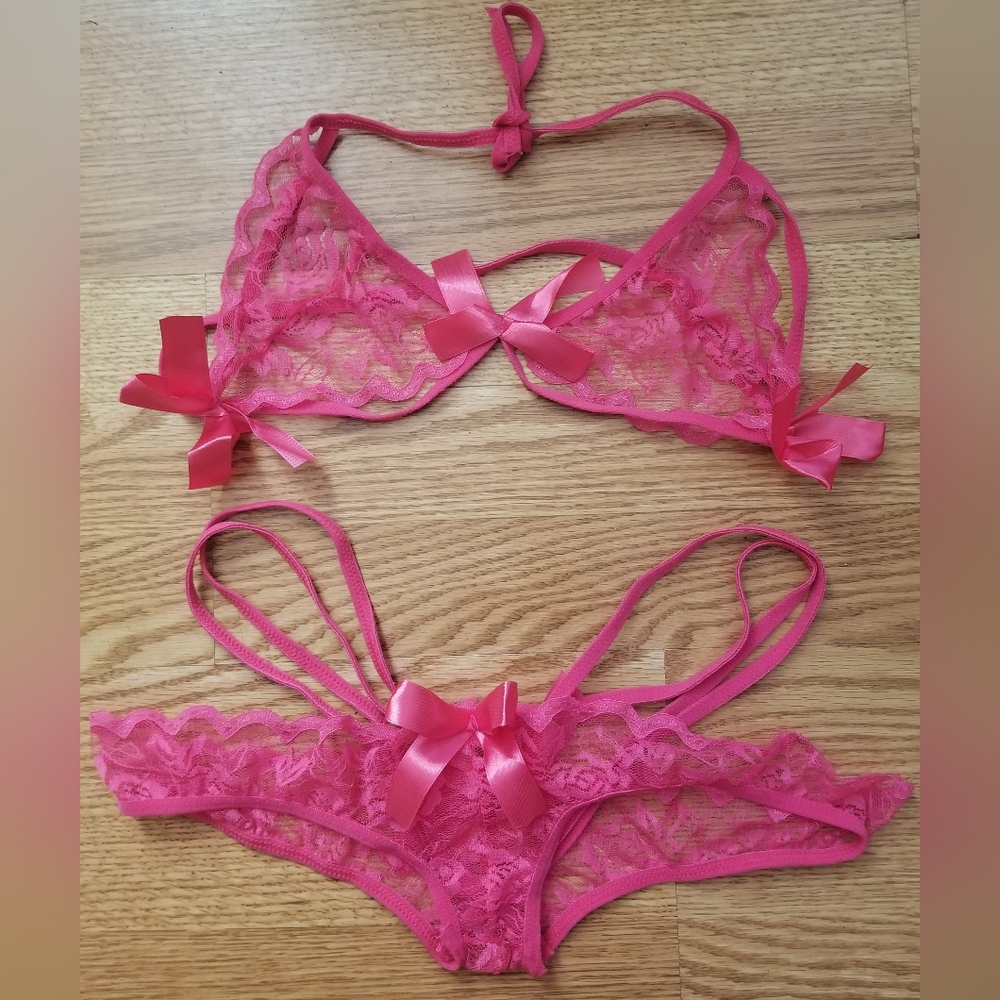 Pink lace
